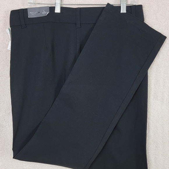 Maurices NEW Women's L Classic Black Mid Rise Bengaline Dress Trousers Pants - Picture 11 of 11